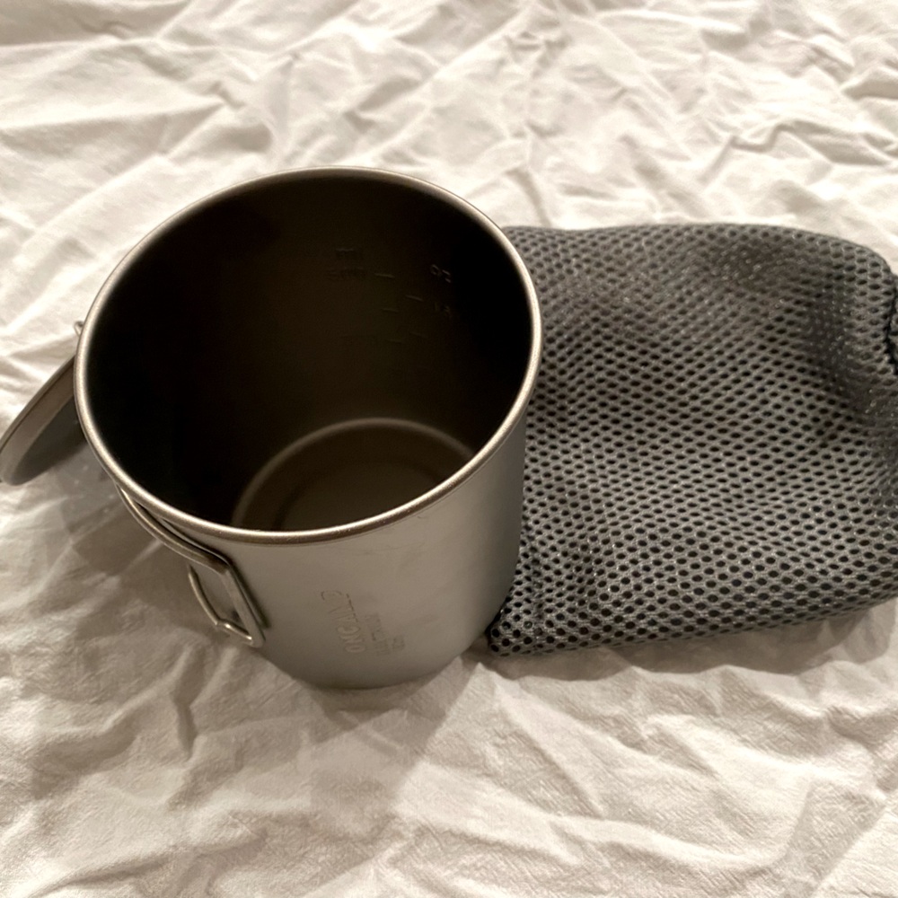 Titanium mug